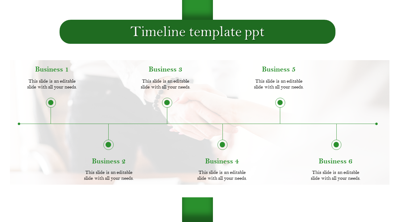 timeline template ppt-timeline template ppt-6-Green